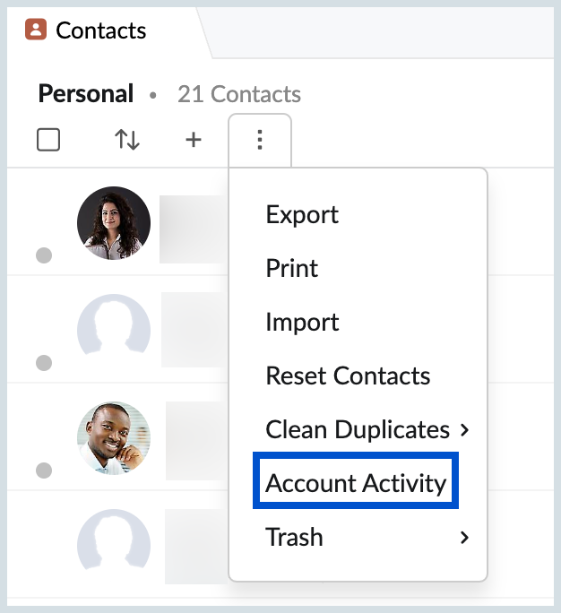 Account Activity