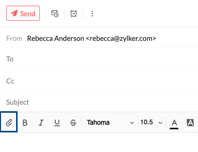 Attachment in Mail compose