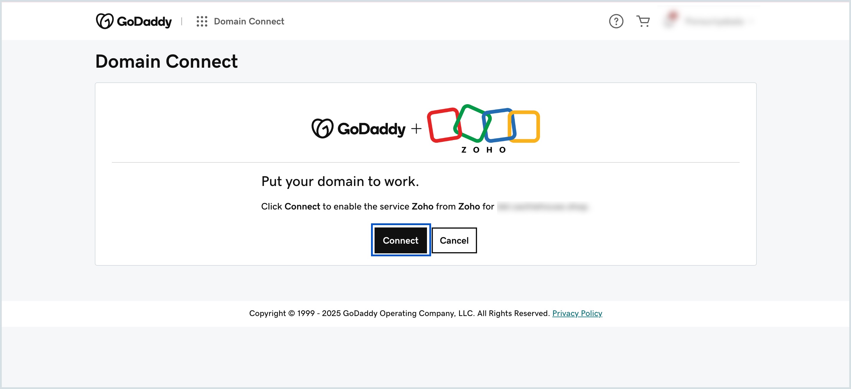 Connect to GoDaddy
