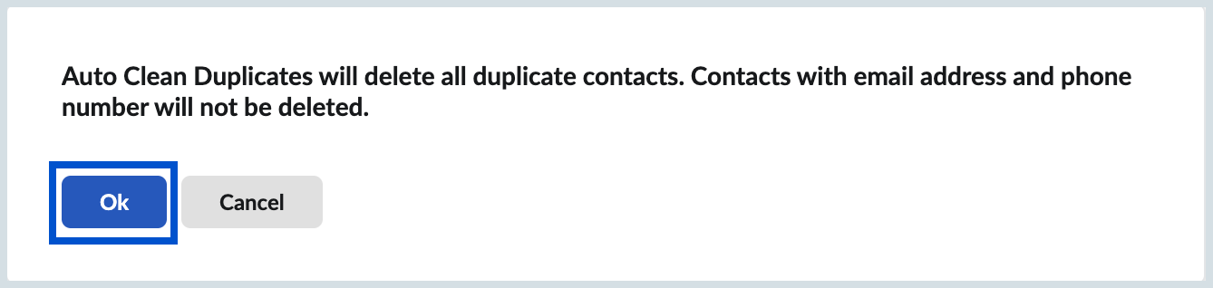 Auto Clean Duplicates