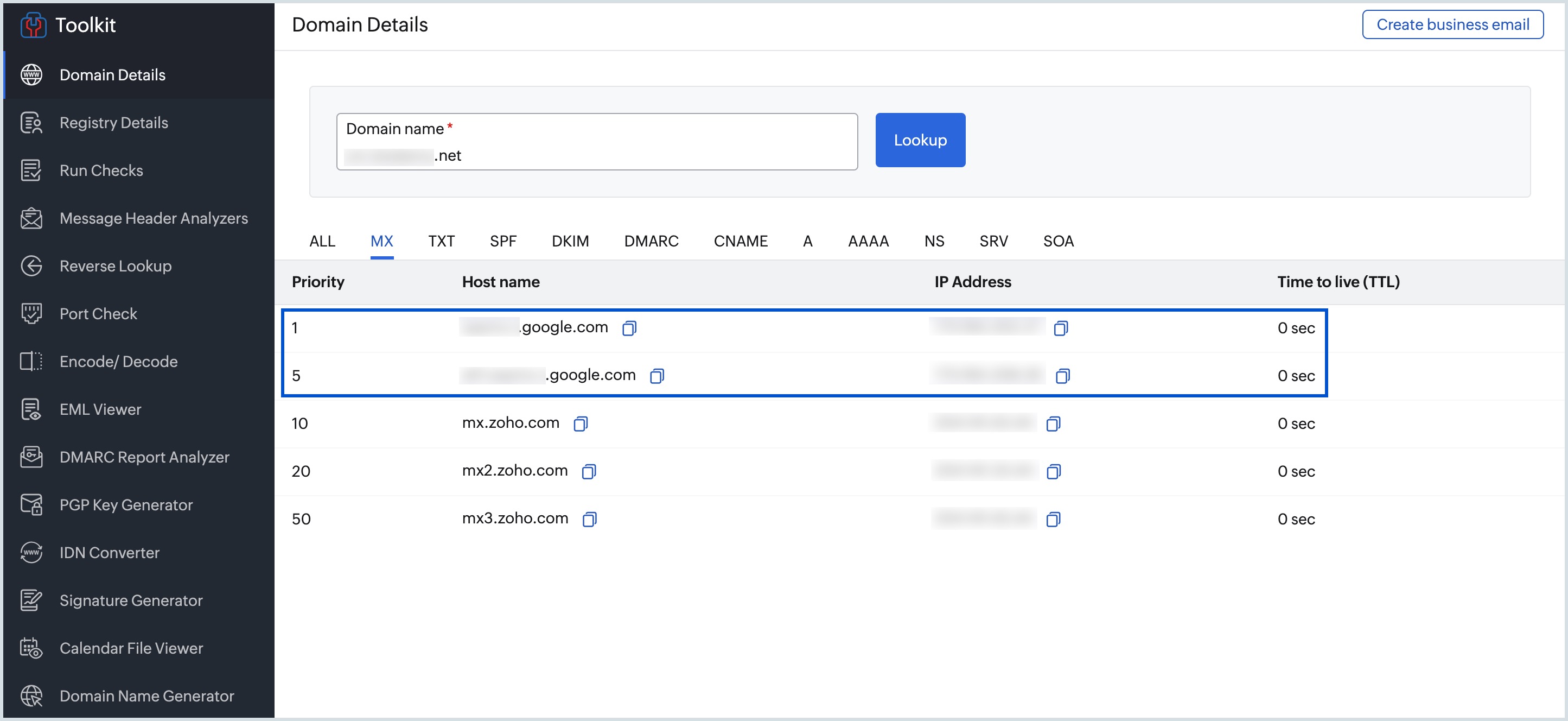 Conflicting MX Records Conflicting MX Records