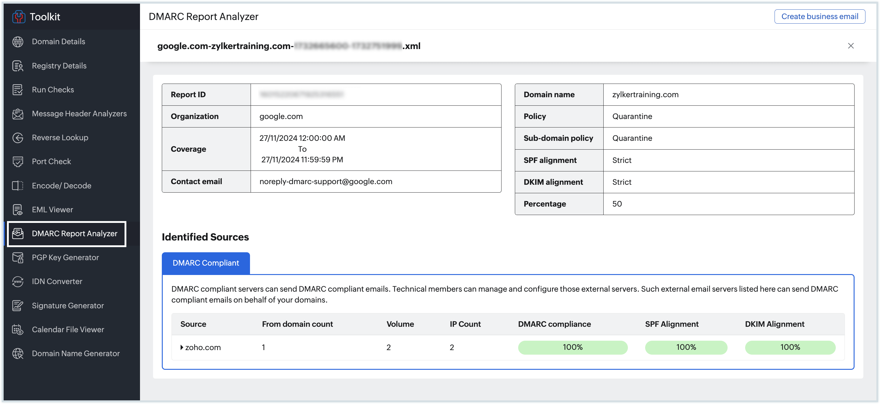 DMARC report analyzer DMARC report analyzer