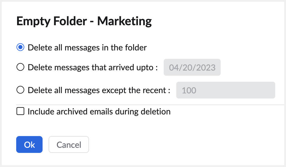 Empty folder Empty folder