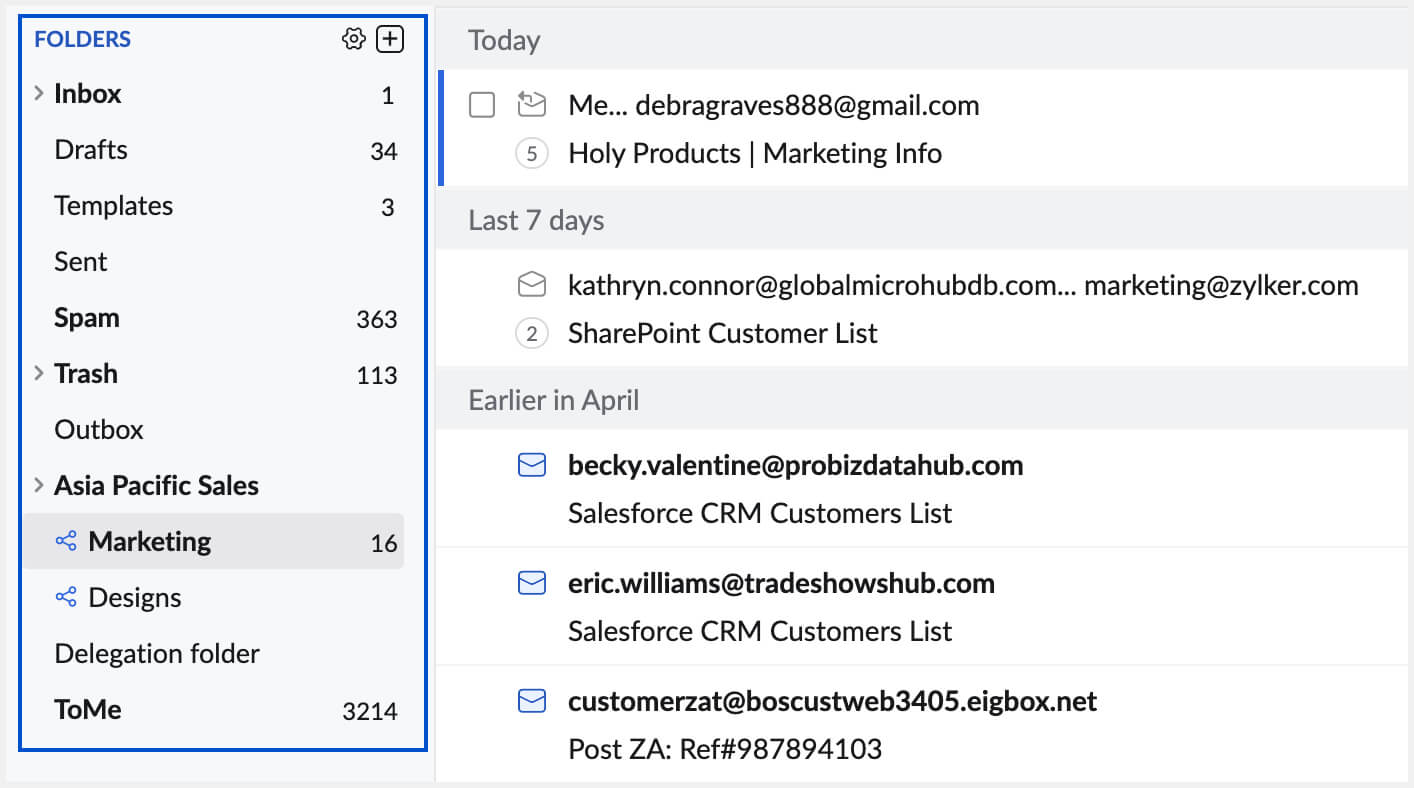 System folders System folders