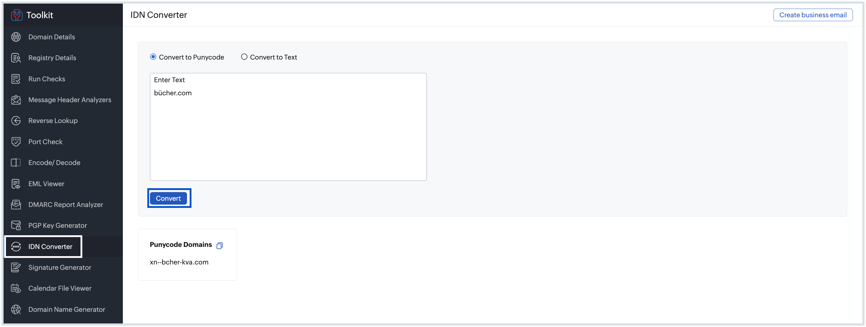 IDN Converter IDN Converter