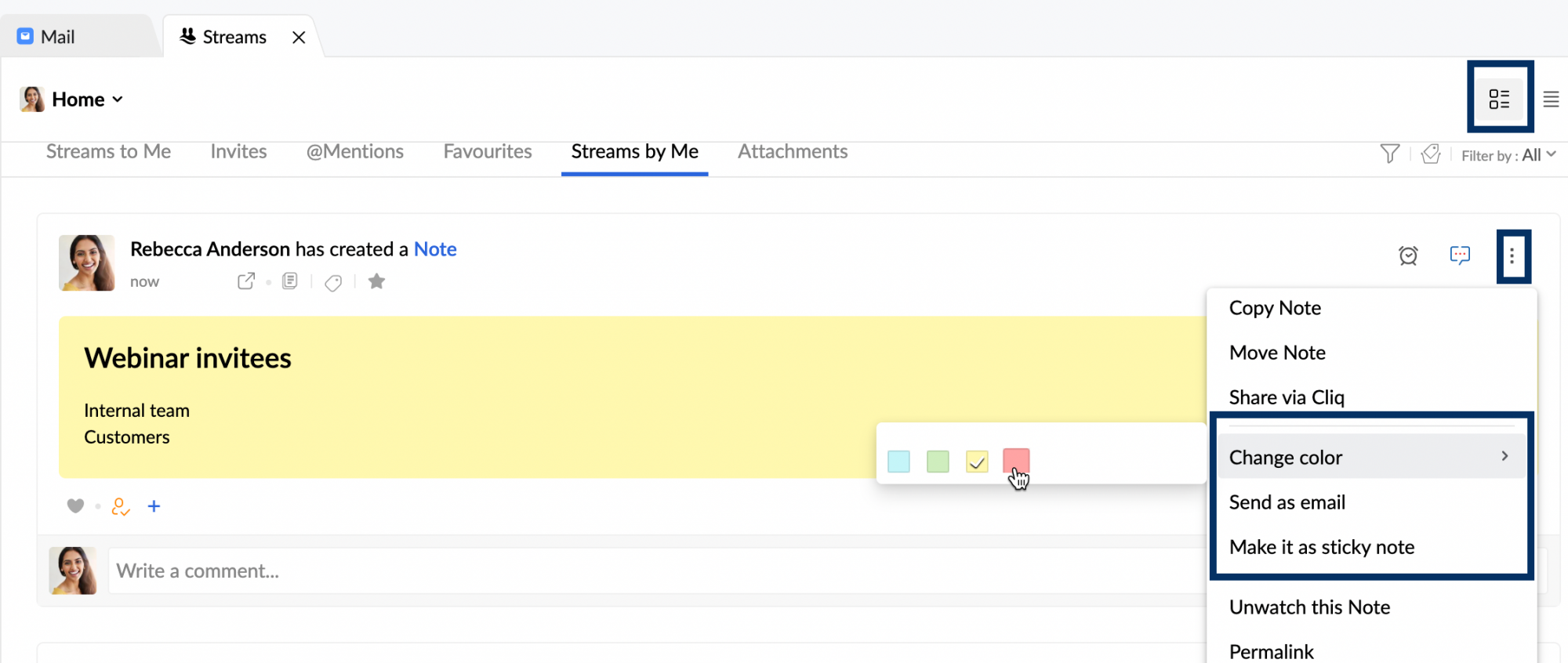 Notes social view Notes social view