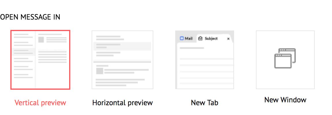 Email open behavior setup