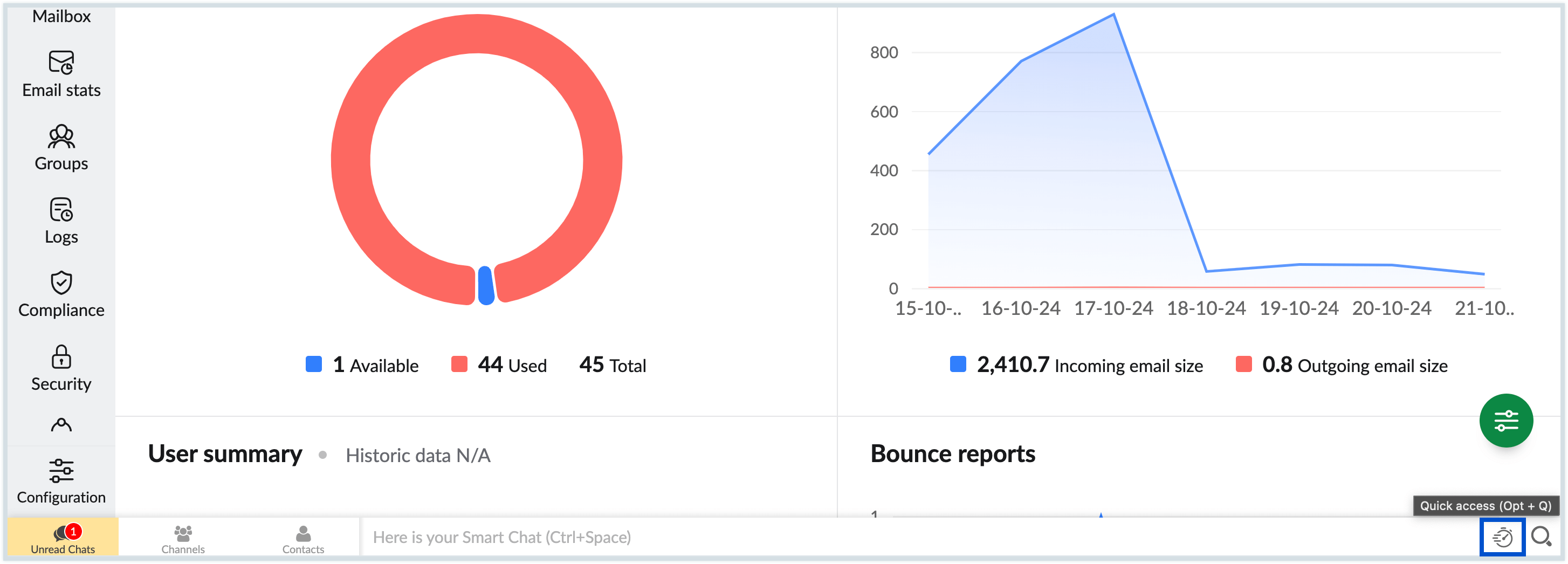 Quick access button Quick access button