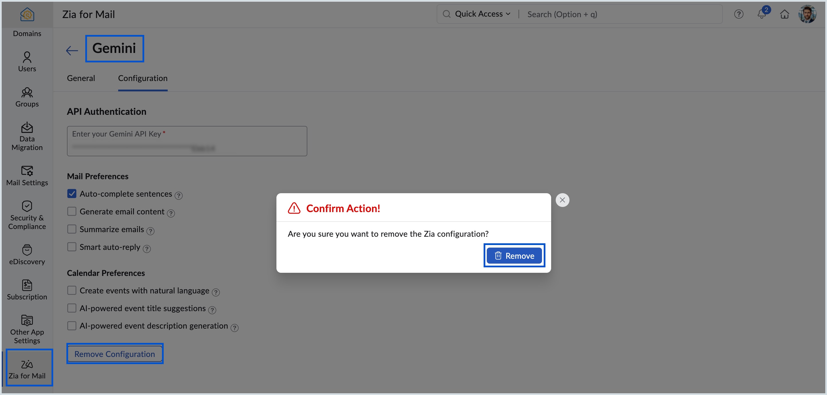 remove BYOK configuration remove BYOK configuration