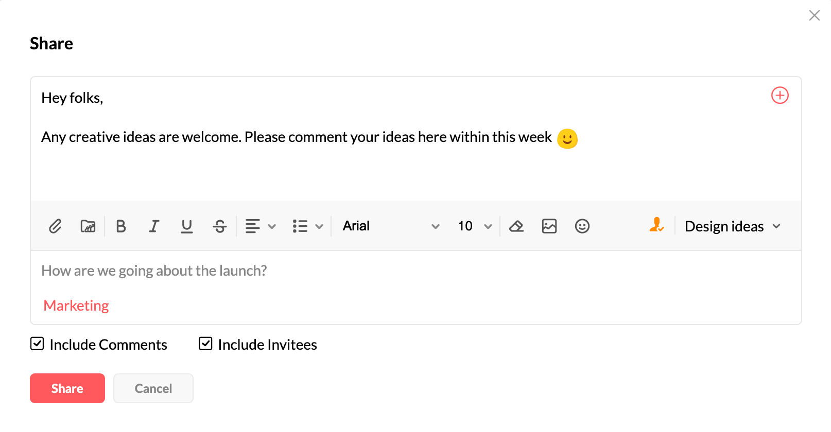 Streams comments Streams comments