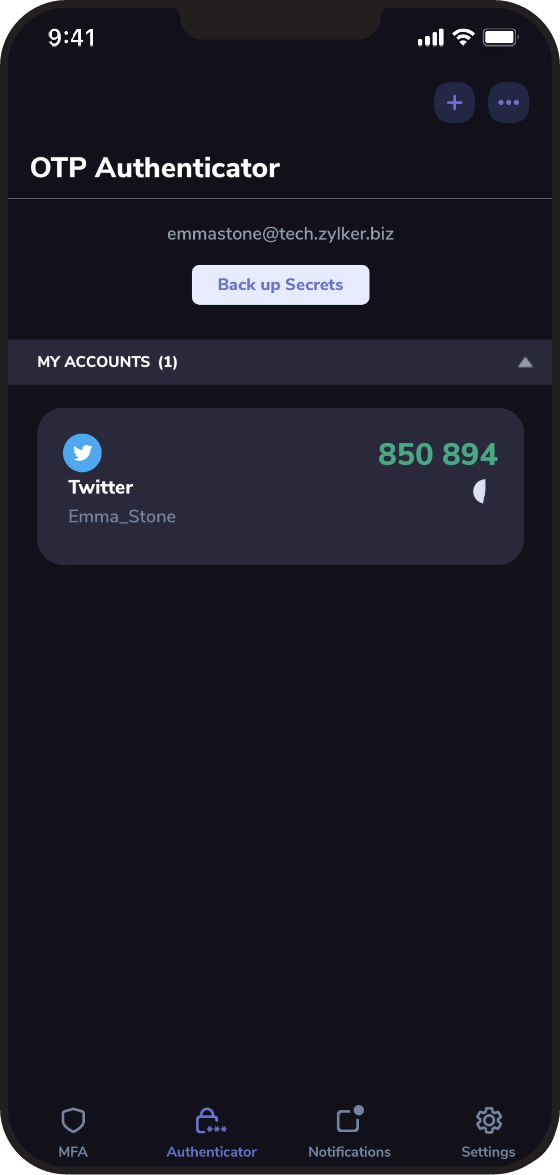 OneAuth by QR scanning
