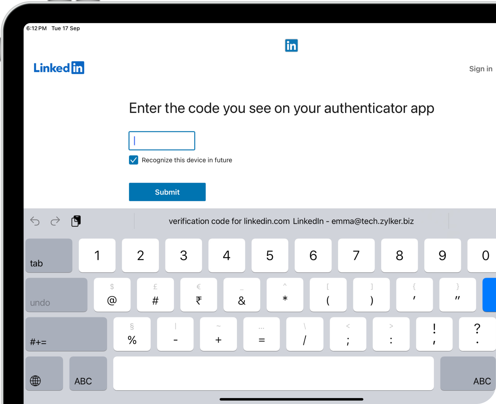 Tab iOS18 Control widget