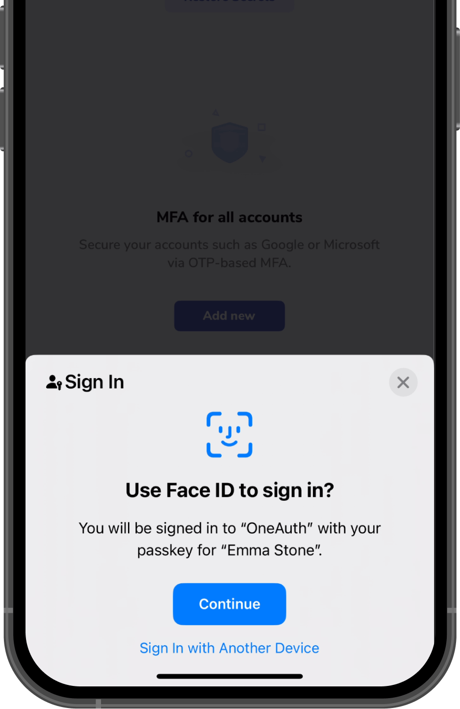 Iphone ios18 Passkeys