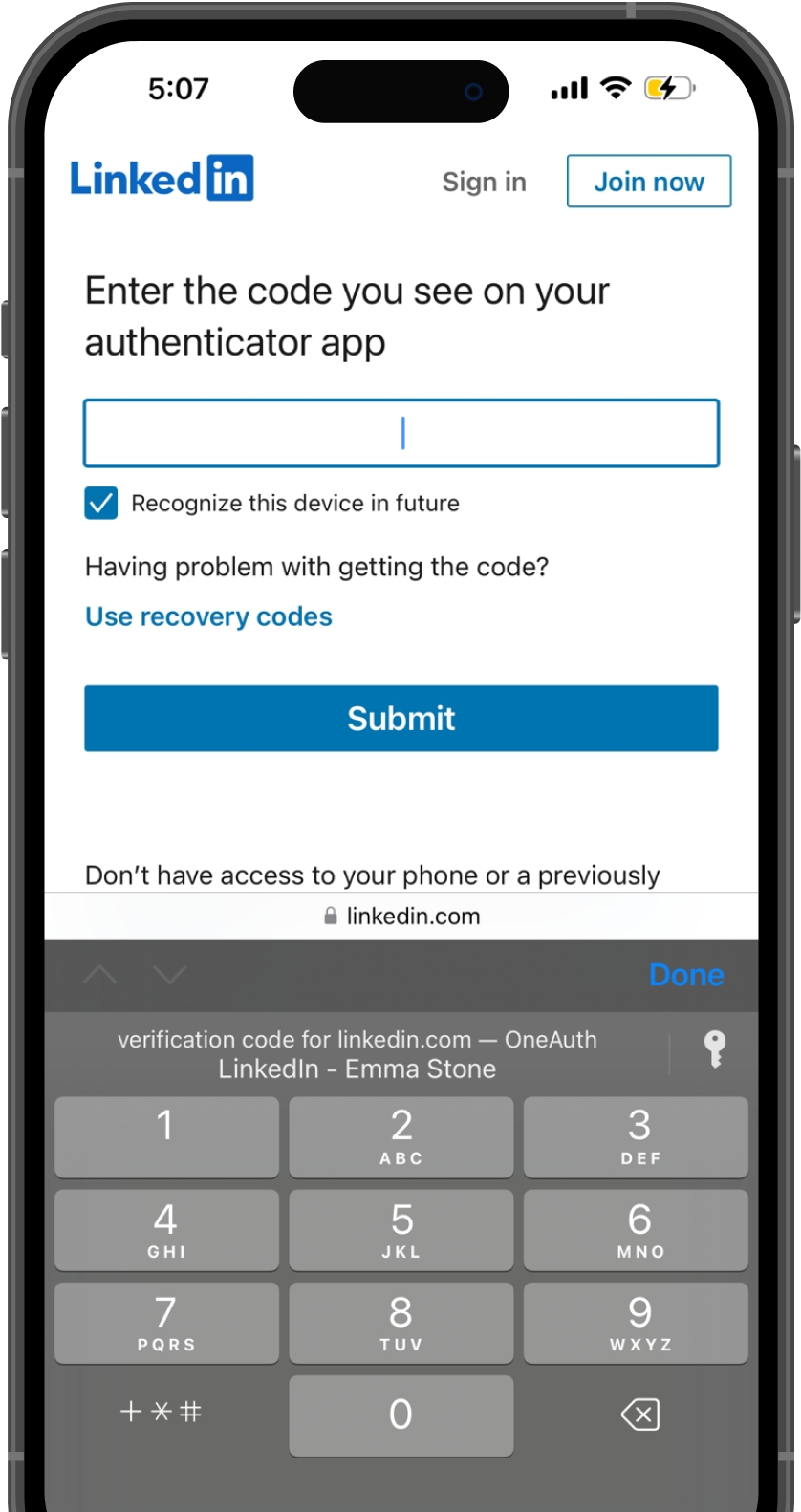 Iphone ios18 verifycode