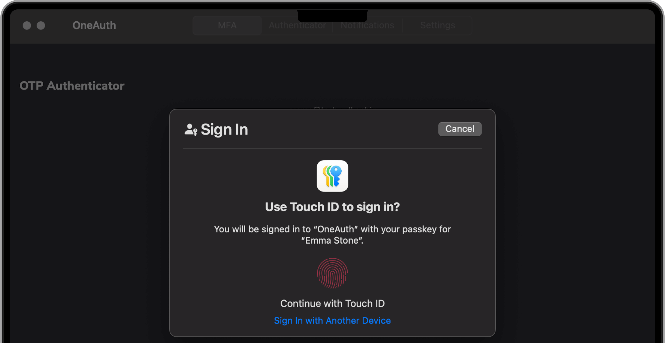 Macbook iOS18 Passkeys
