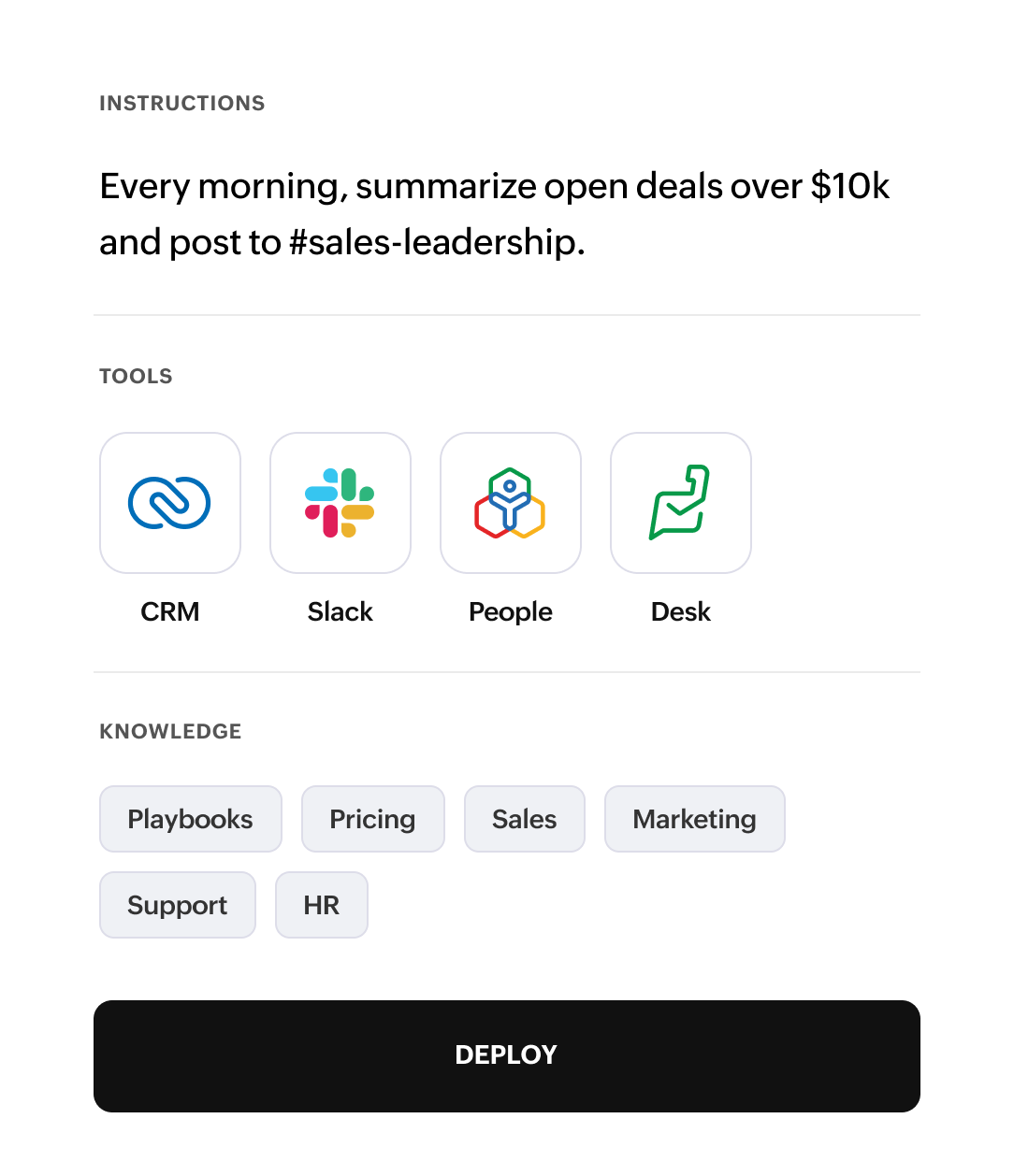 Build custom agents
