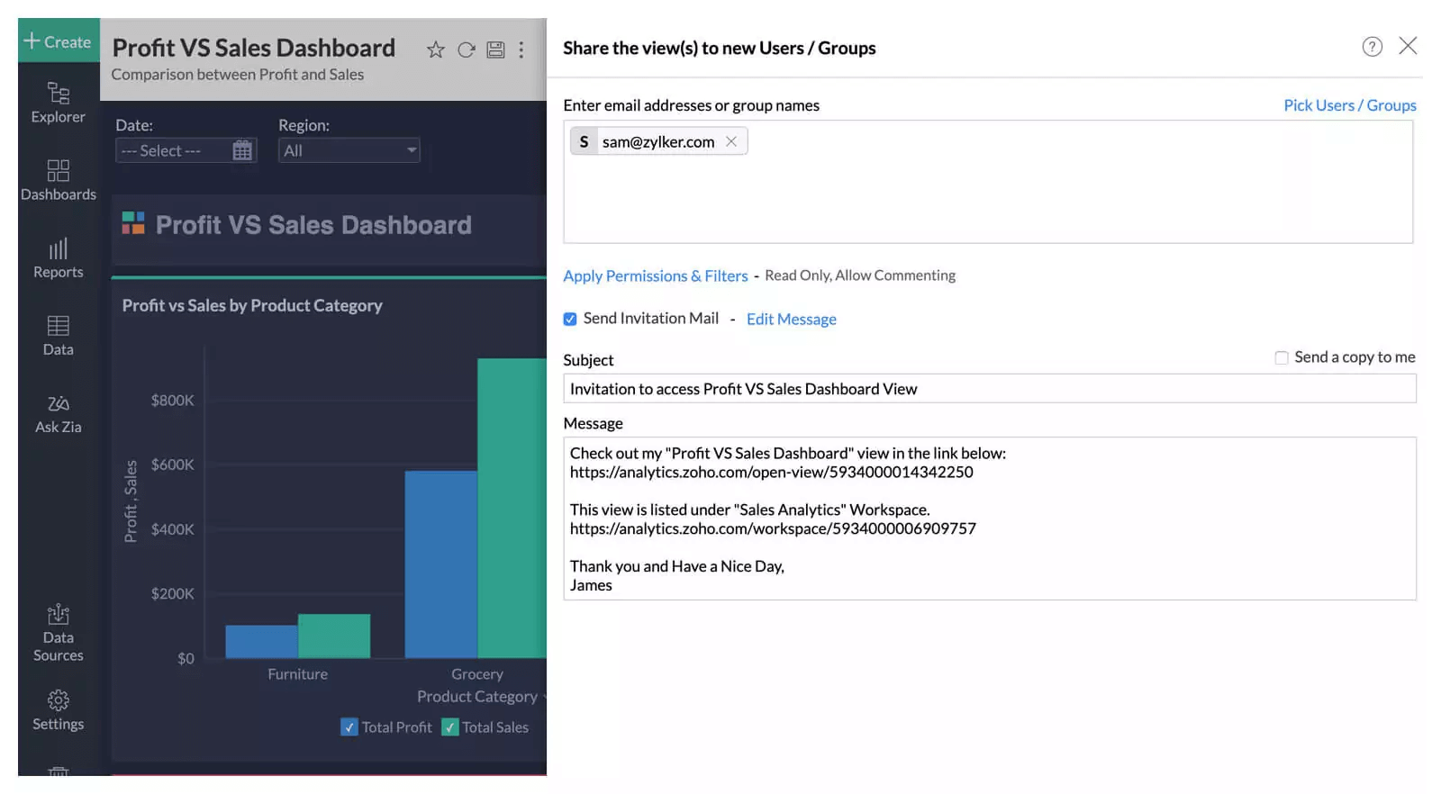 Self service BI for collaboration