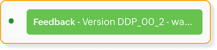 Snippet highlighting a feedback entry