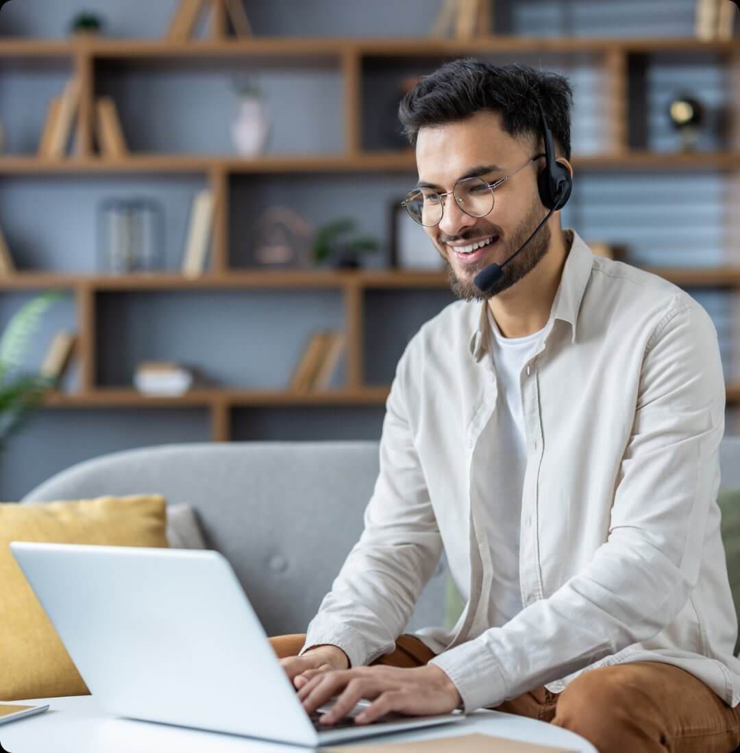 Person accessing files between folder and secure cloud storage