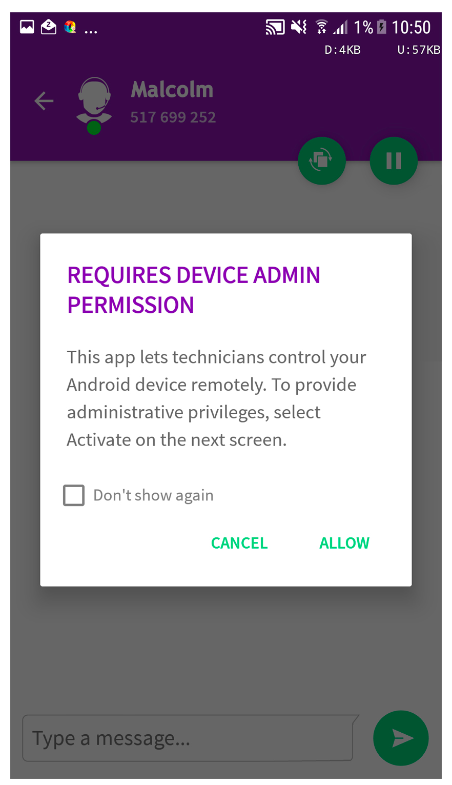 Allow remote control
