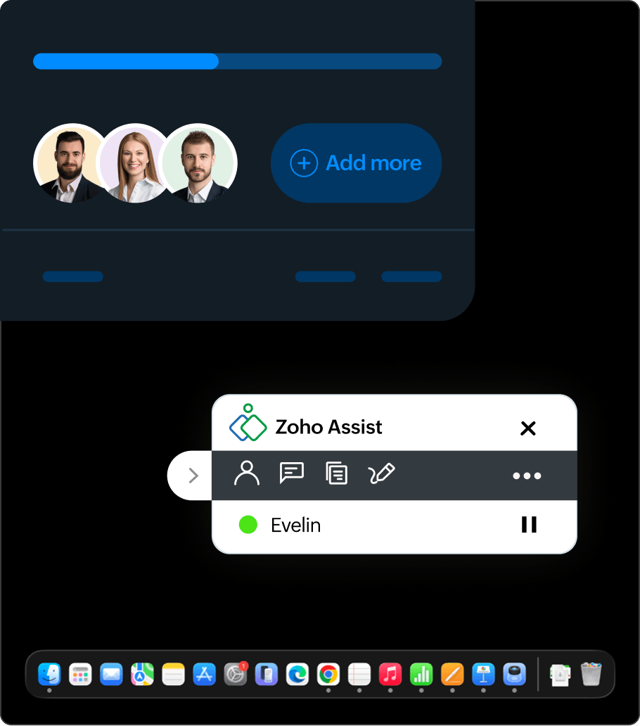 Remote desktop control software for technicians