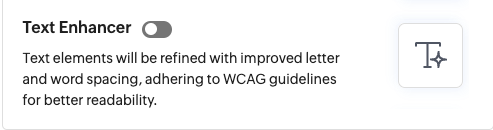 Text Enhancer example