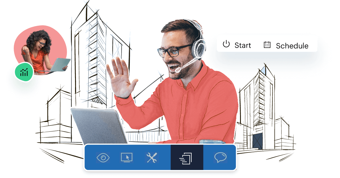 Remote desktop software for MSPs - Zoho Assist TeamViewer free alternatives for MSPs - Zoho Assist
