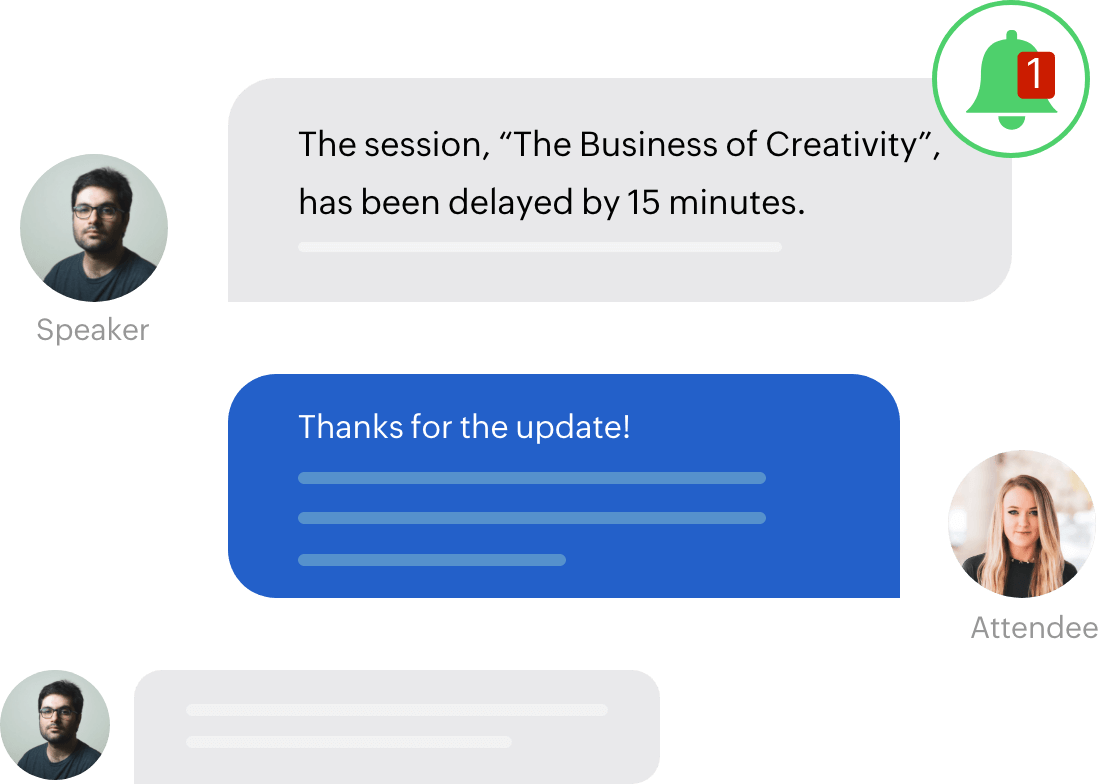 Keep attendees in the know