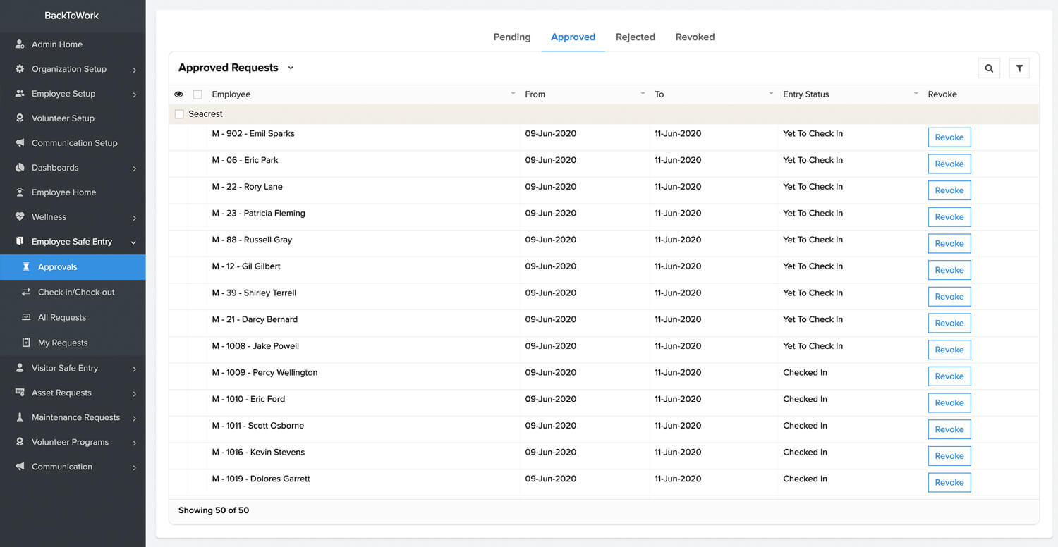 Gardez une vue d'ensemble de la sécurité sur votre lieu de travail.