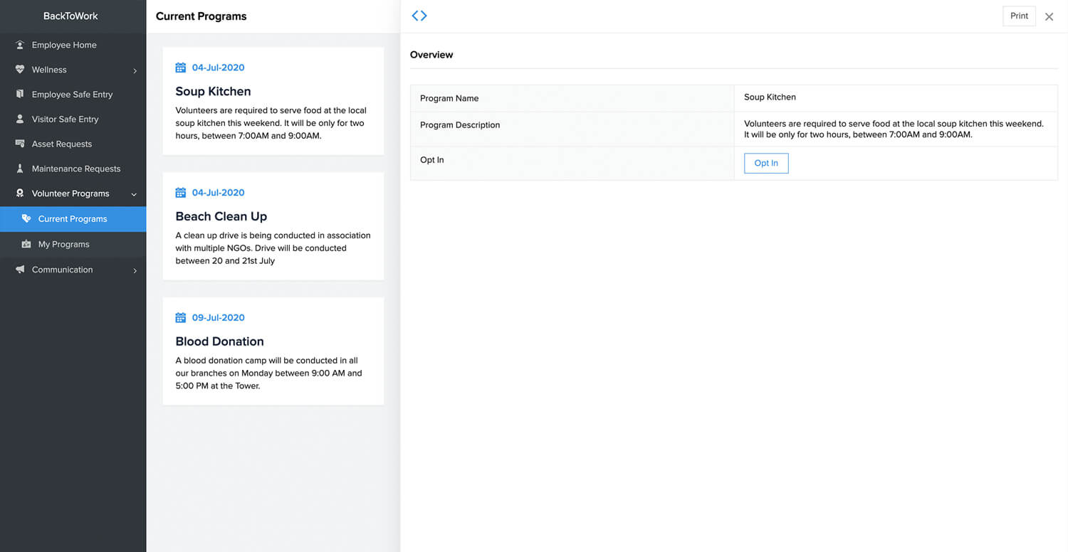 Gérez facilement vos programmes de bénévolat