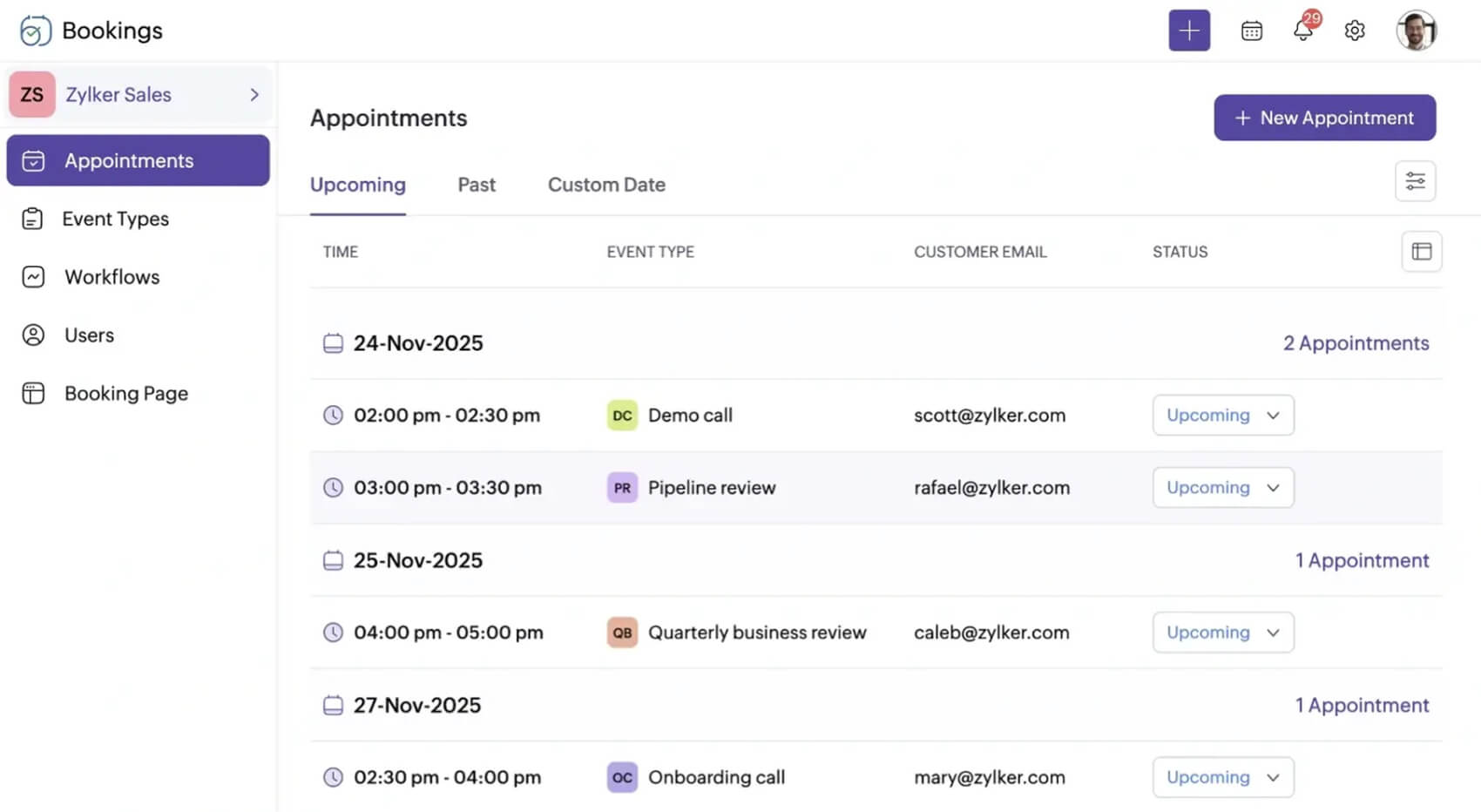Appointment management software Unified appointment management software