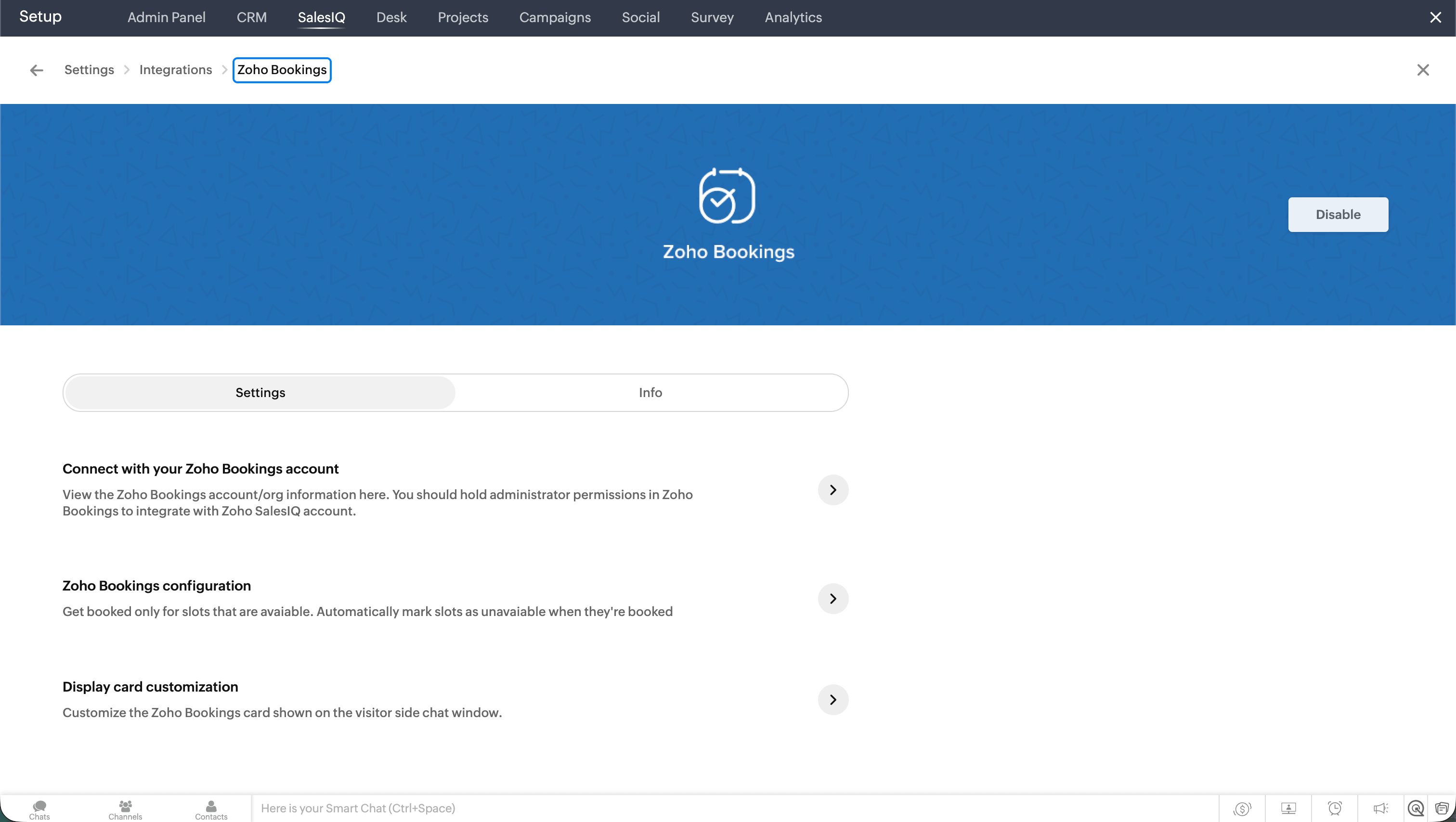 2. Set up the integration