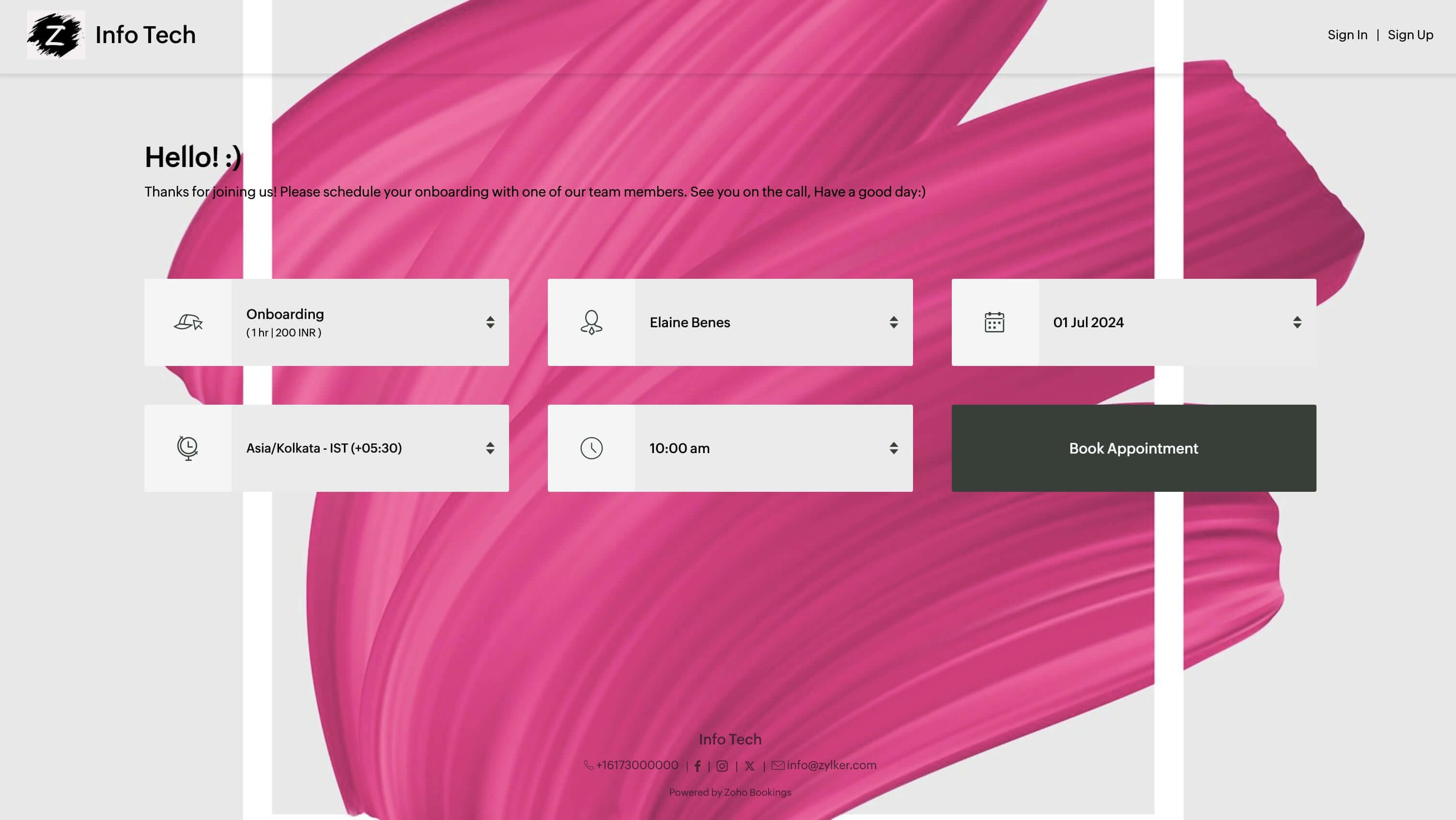 Appointment scheduling template ideas for your business
