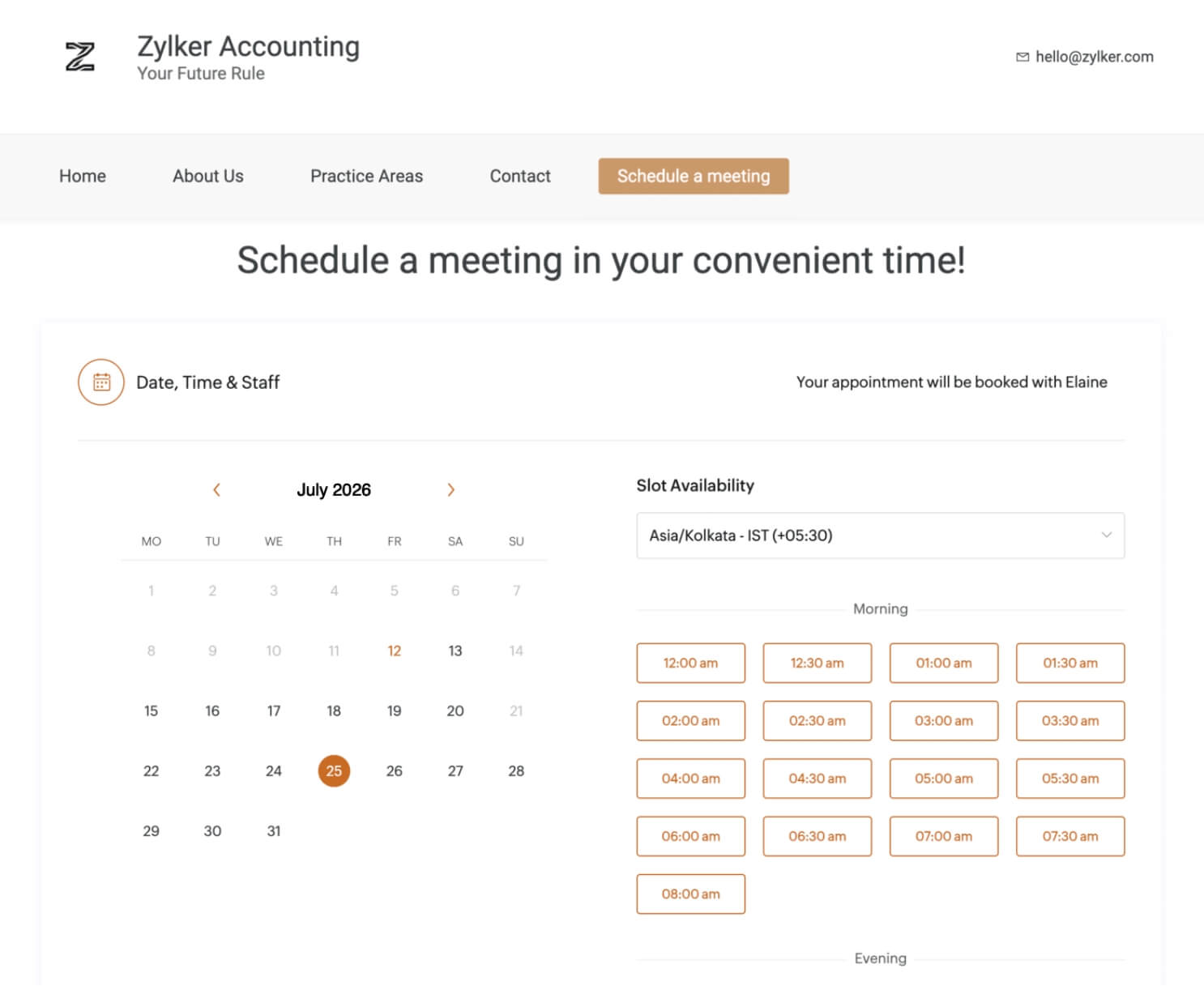 Collect appointments right from your website