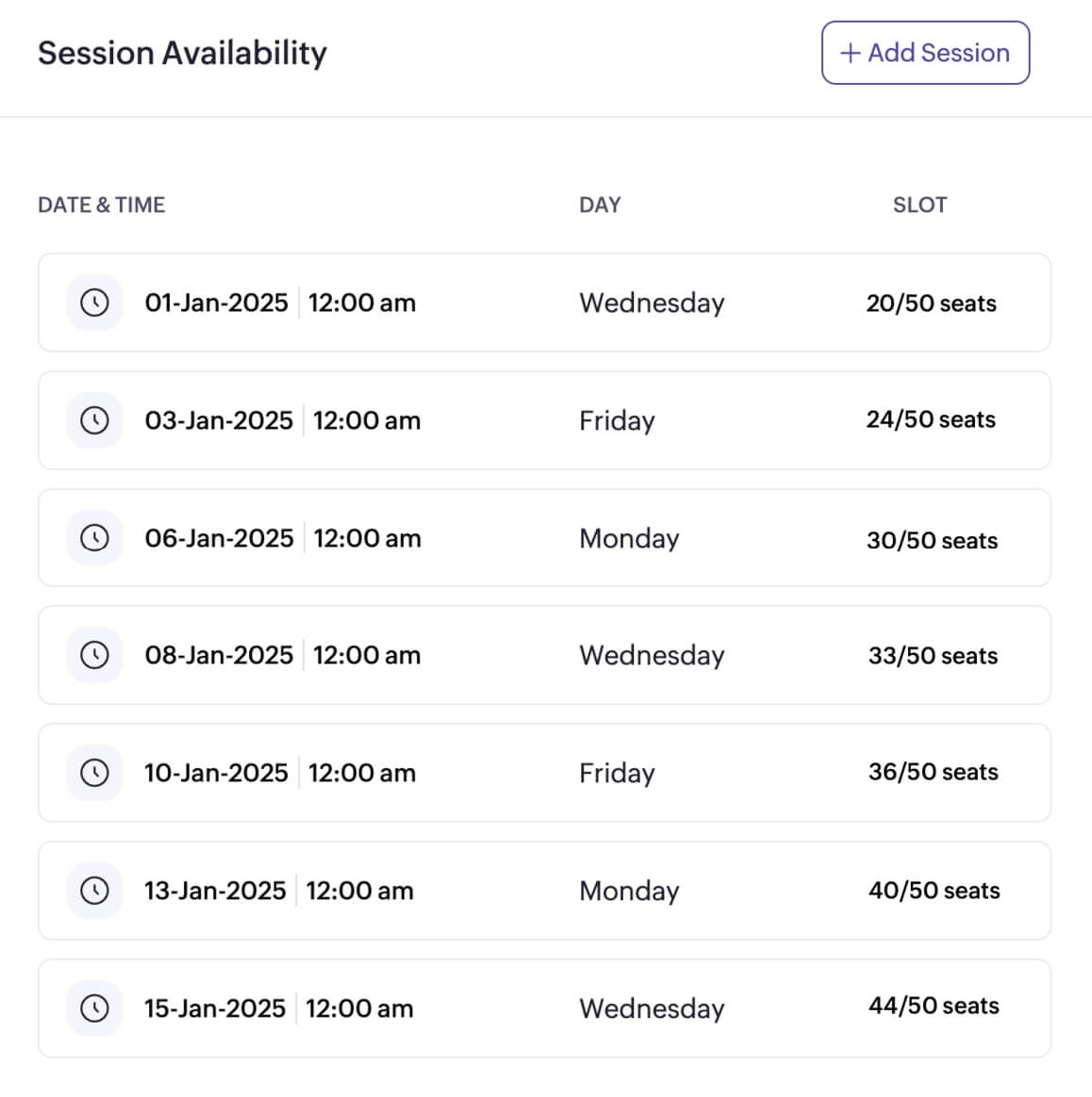 Create a recurring schedule