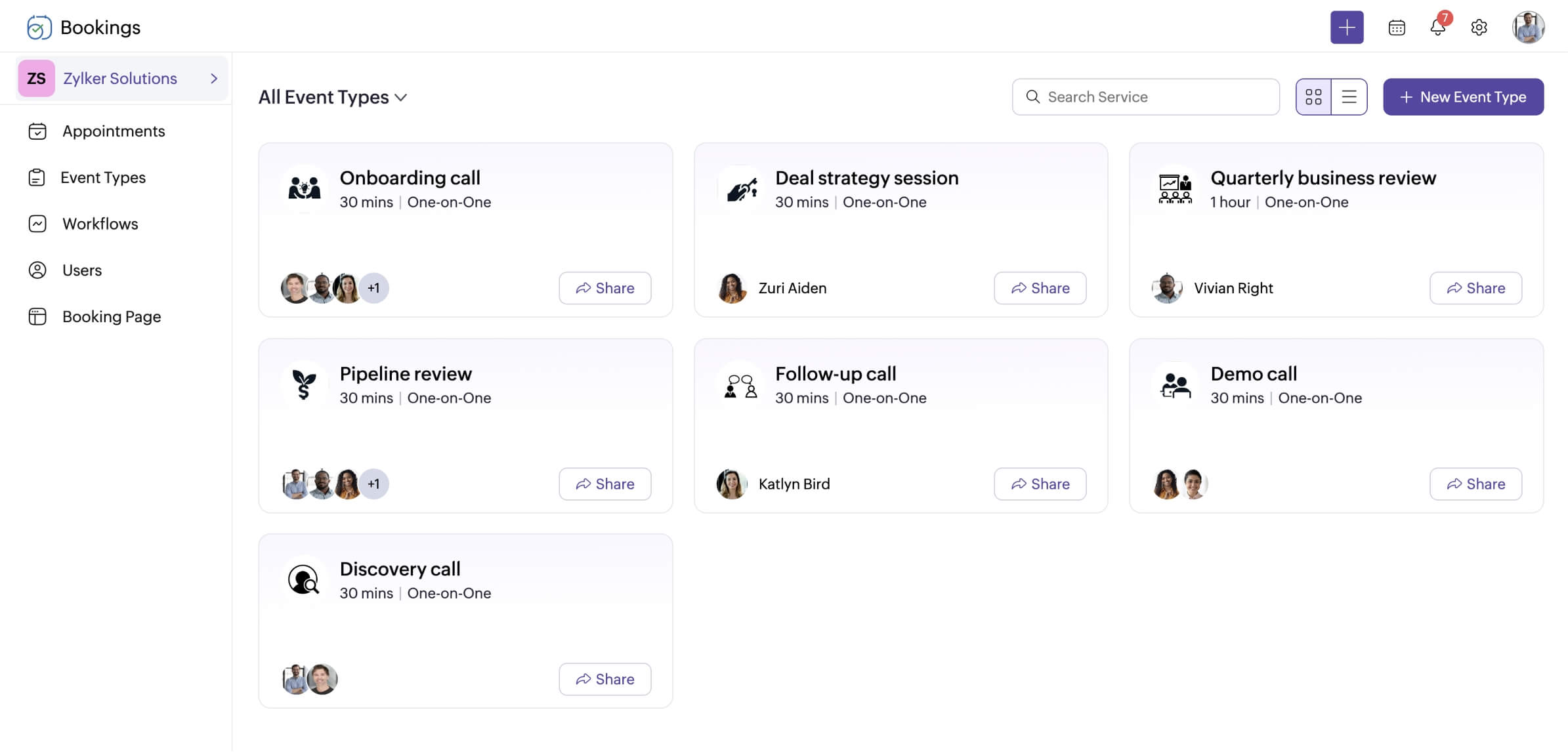 Create workspace-specific meetings