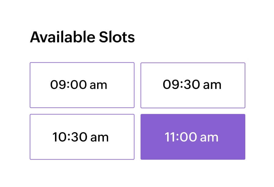 Beyond appointment scheduling Time