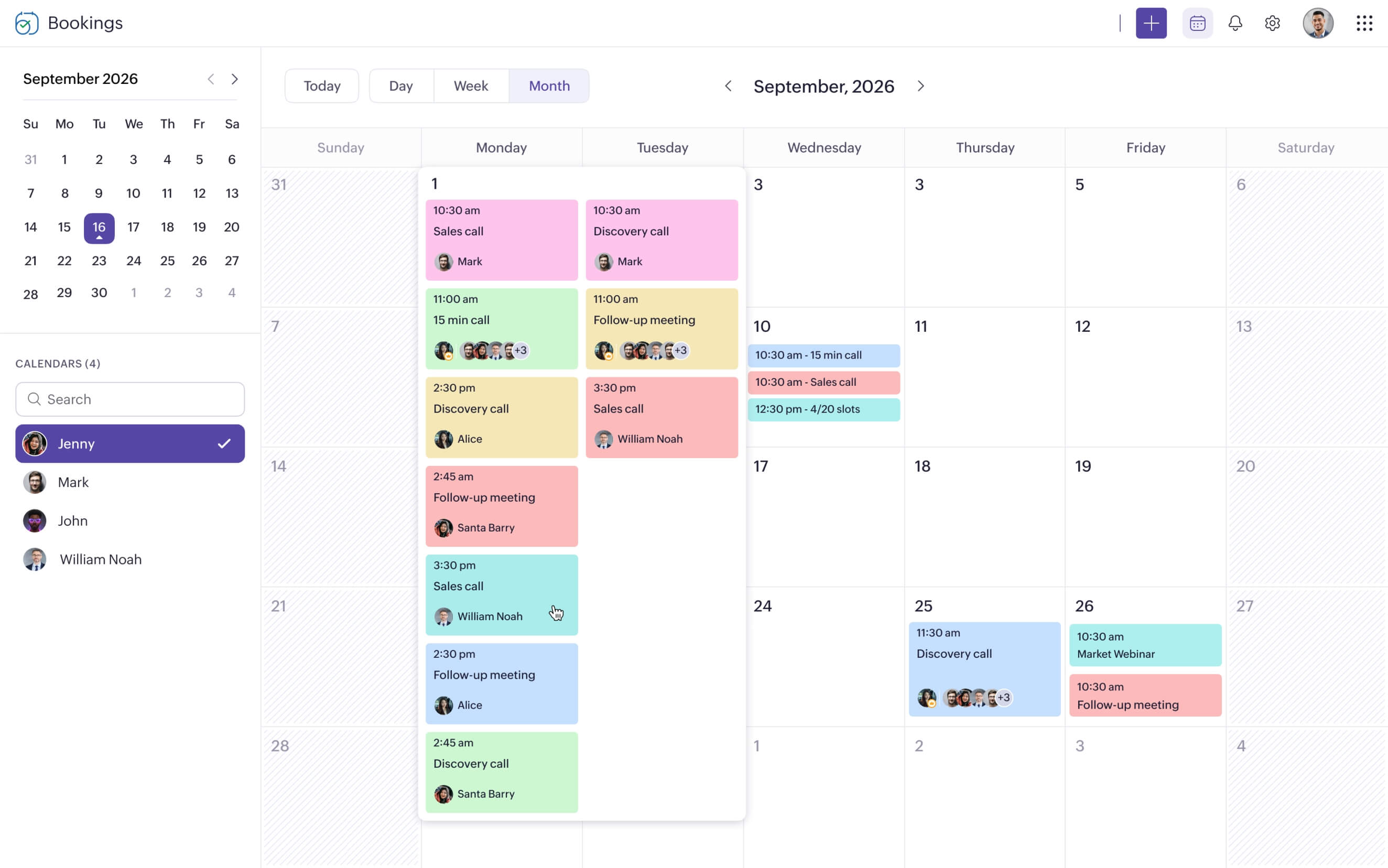 Manage your team's schedule