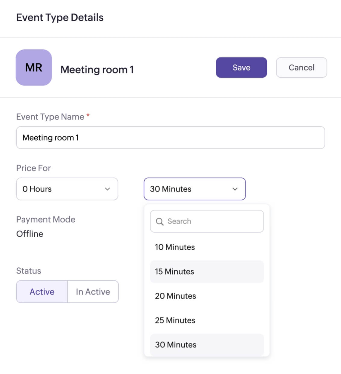 Meeting types