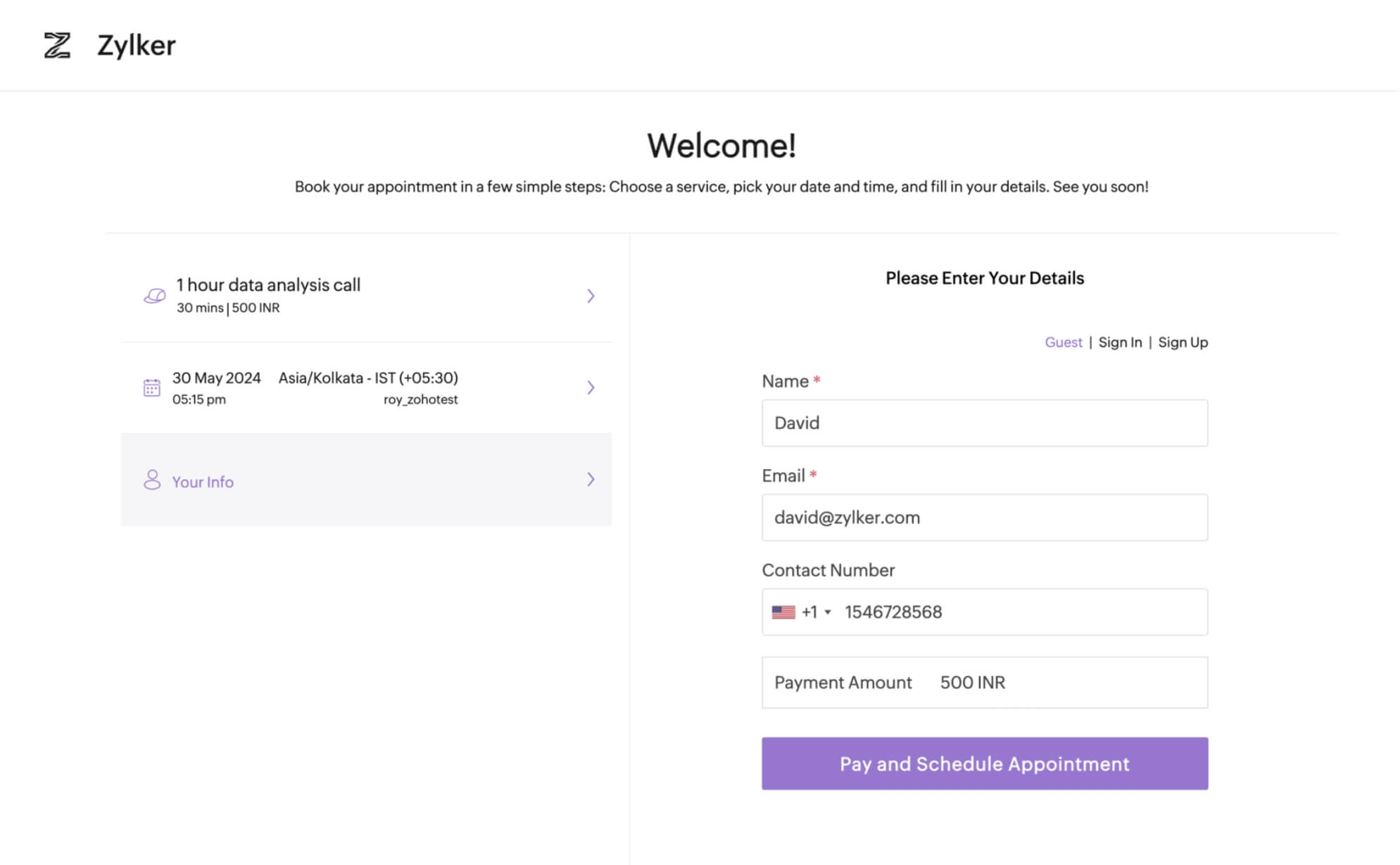 Effortlessly collect payments for your appointments