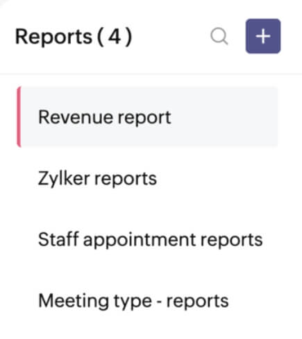 Revenue reports