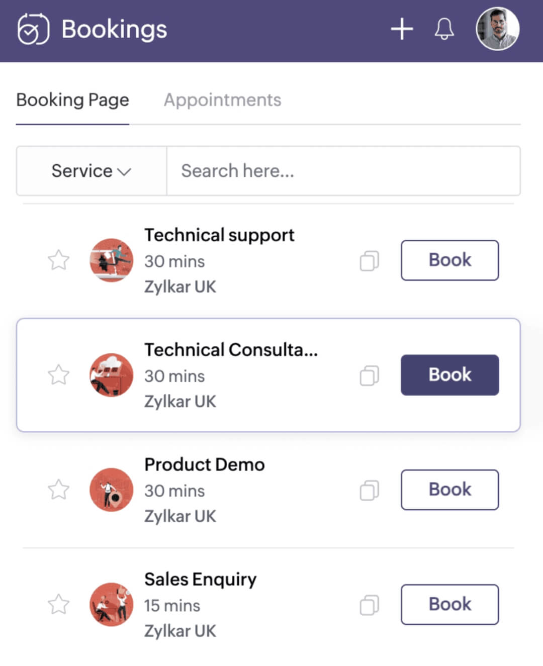 Schedule appointments instantly