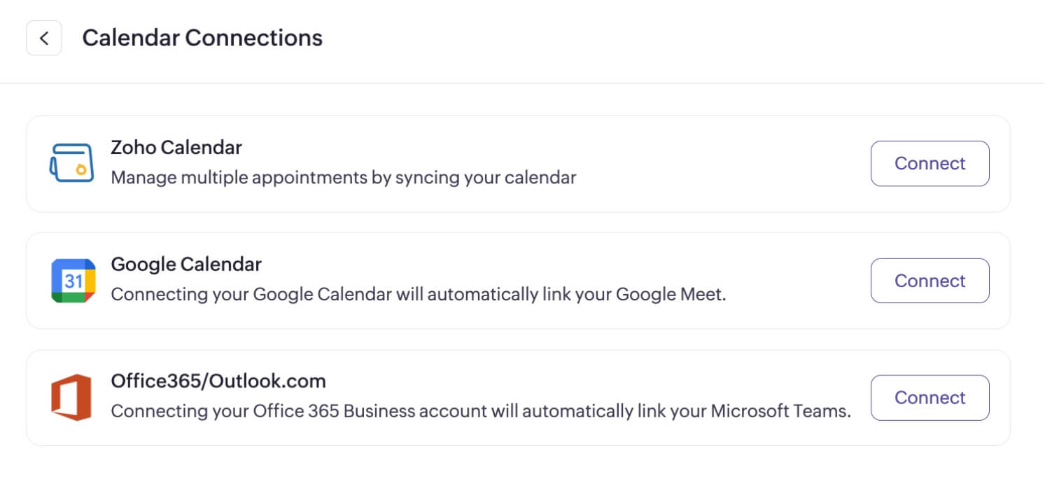 Two-way calendar sync