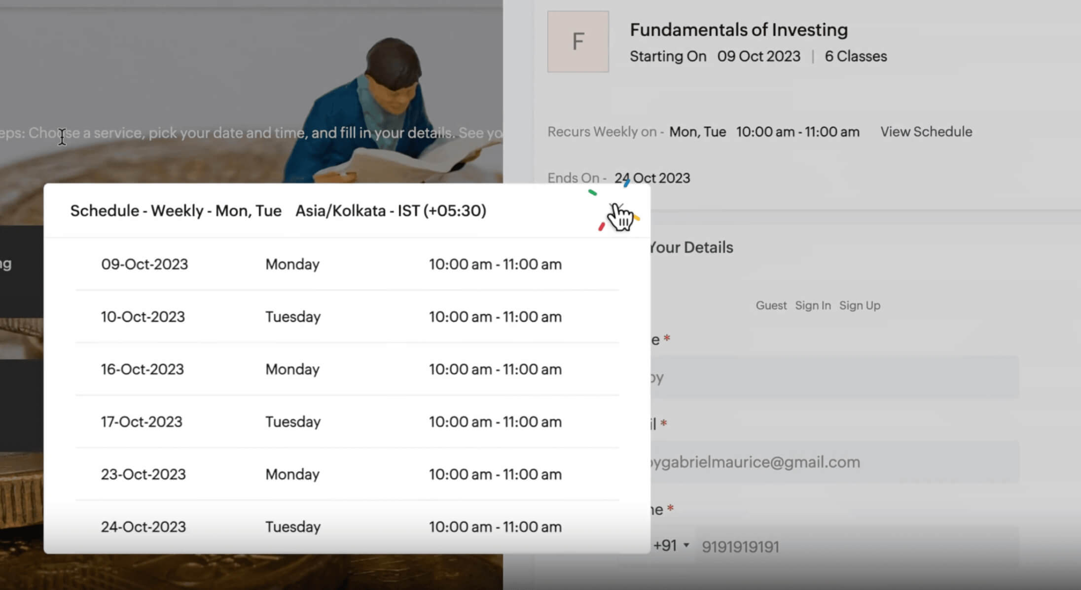 Set up multi-slot scheduling