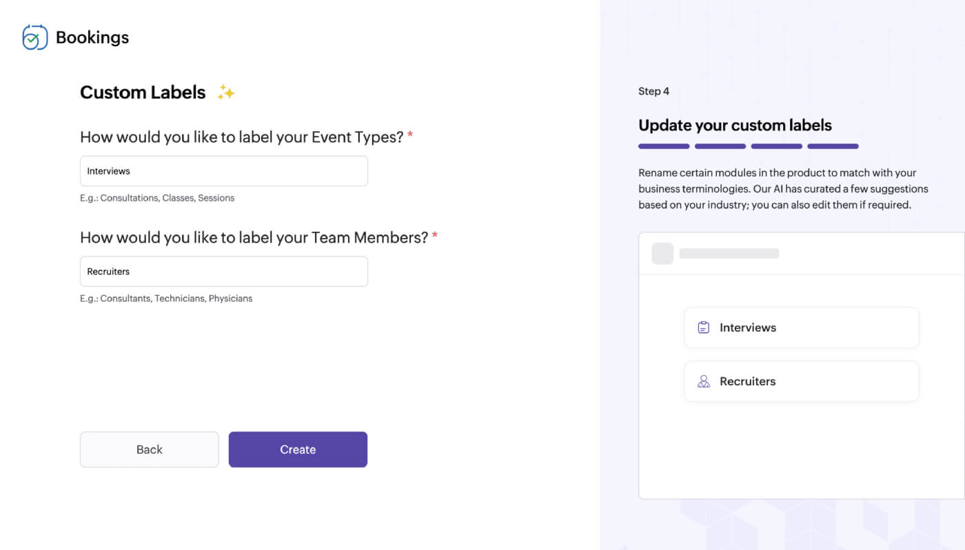 AI based custom labels