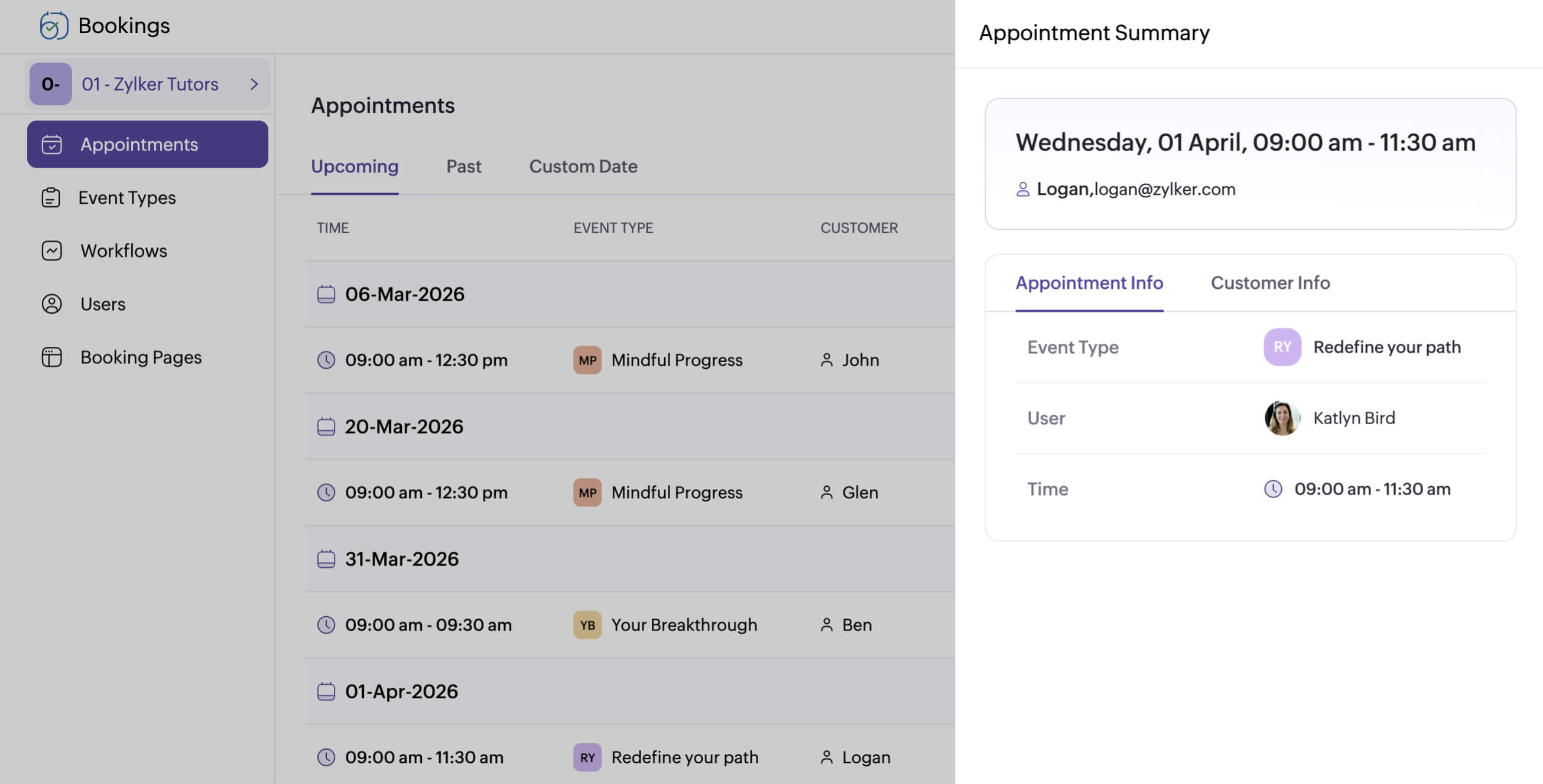bookings
