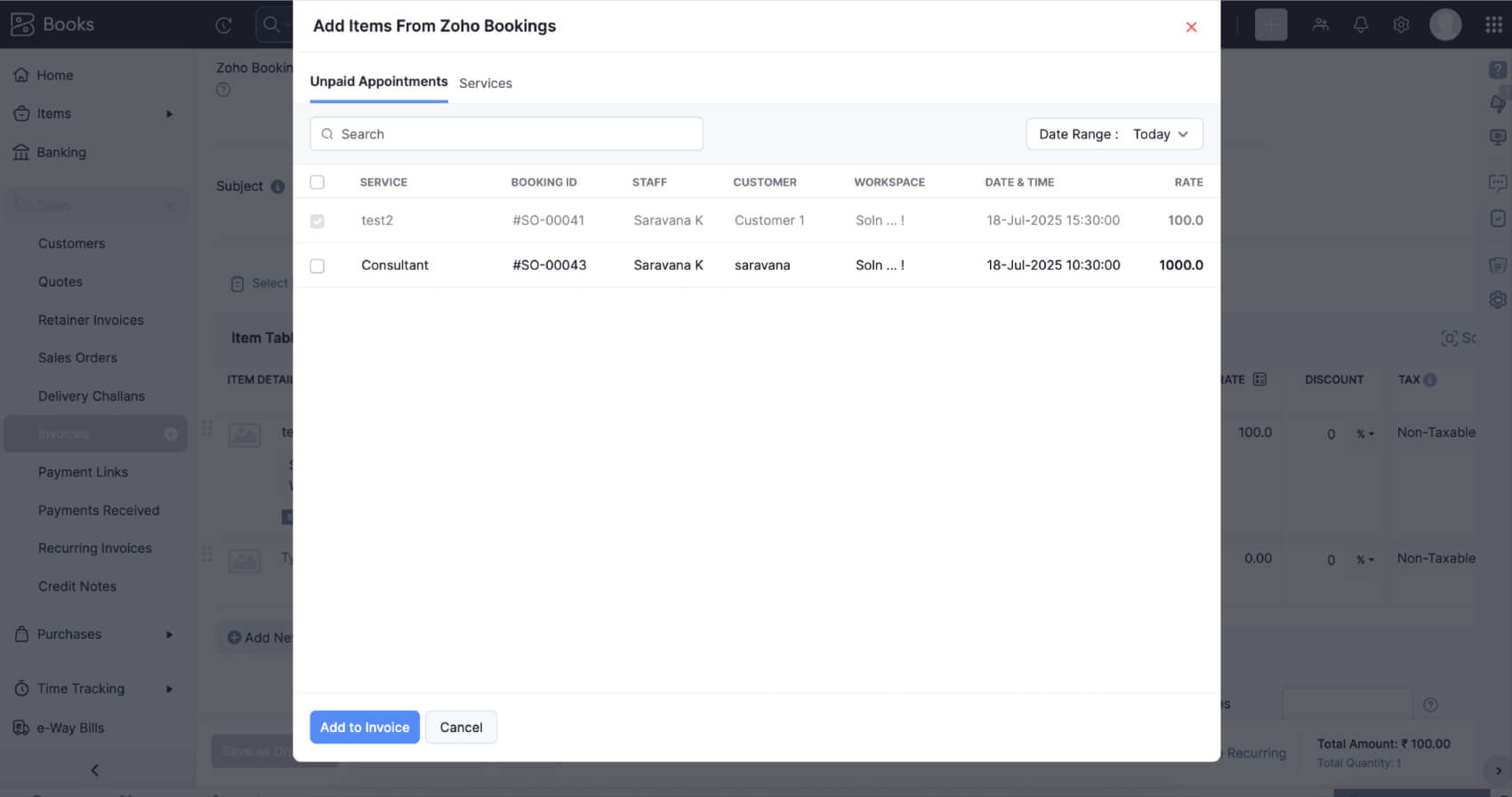 Automated payment tracking software Appointment invoice integration software