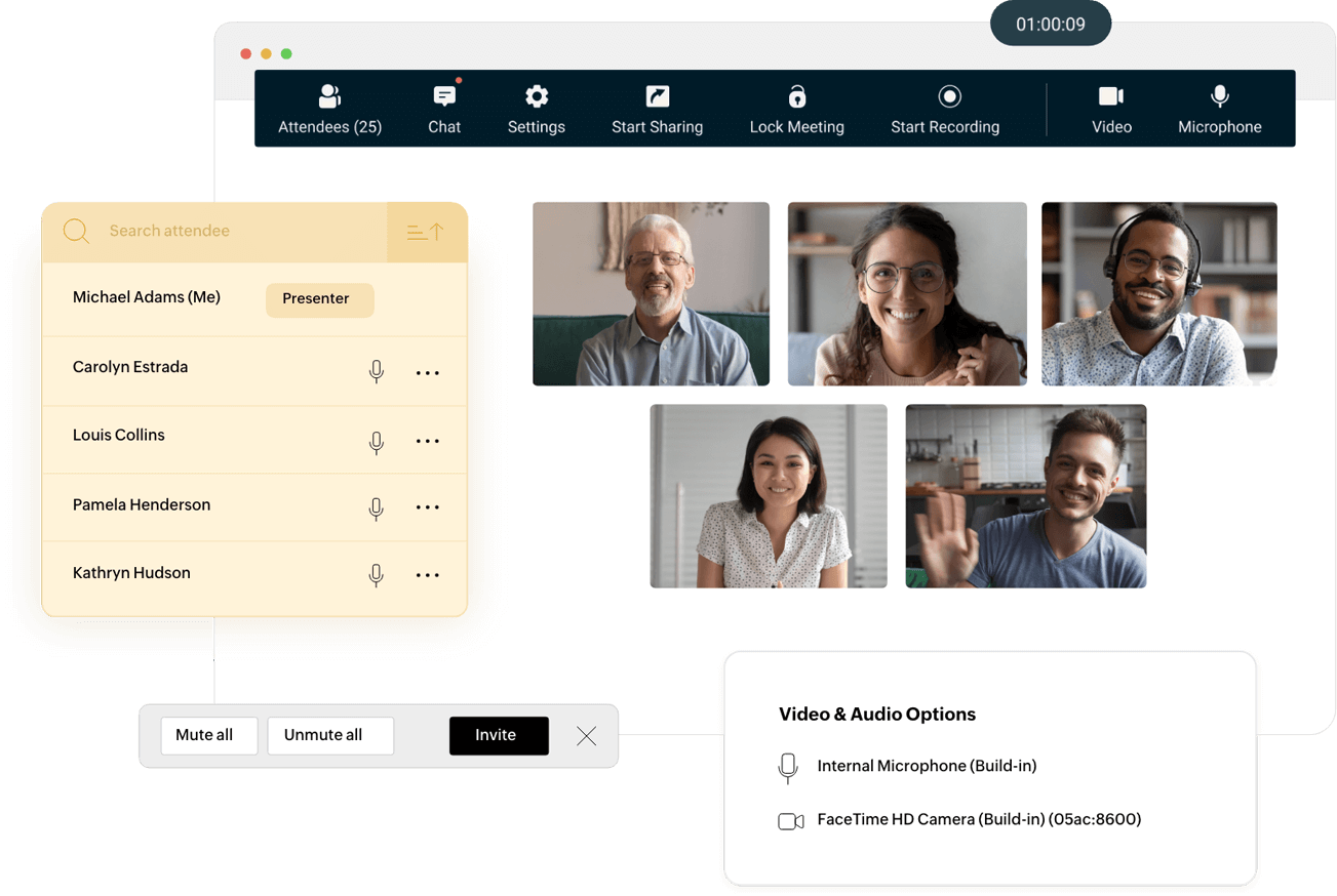 Meet online with Zoho Bookings