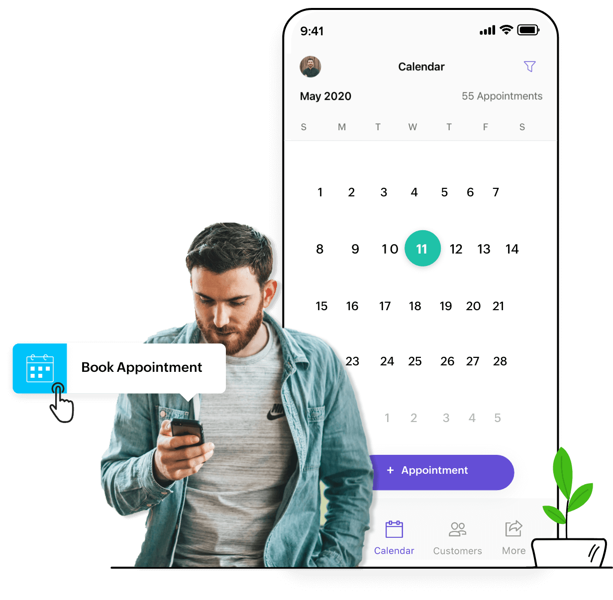 Zoho Bookings mobile app lets you to keep tab on your appointments on the go
