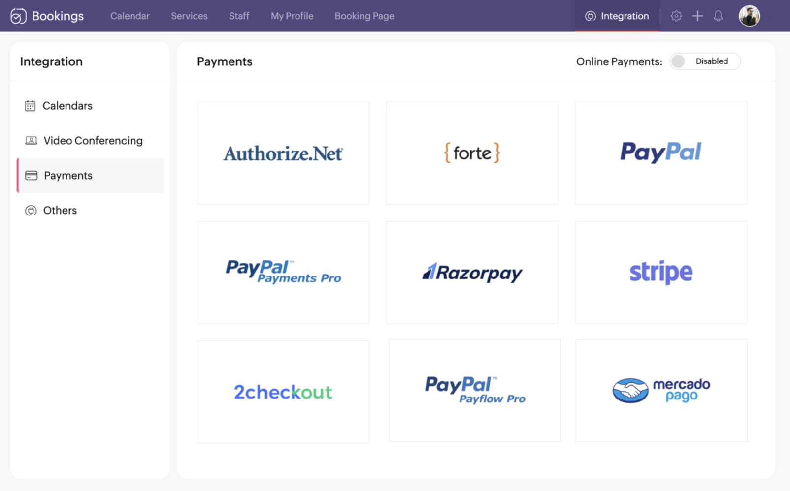 Collect payment online with Zoho Bookings using apps like PayPal or Stripe etc